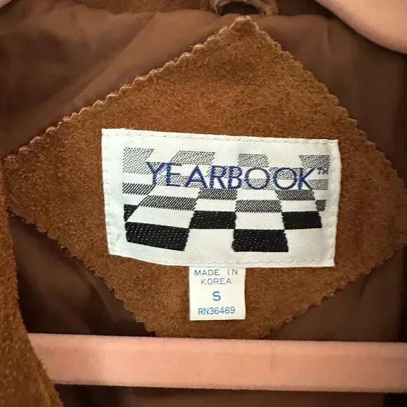 Vintage Brown Leather Jacket with Fringe Detail - Picture 11 of 13